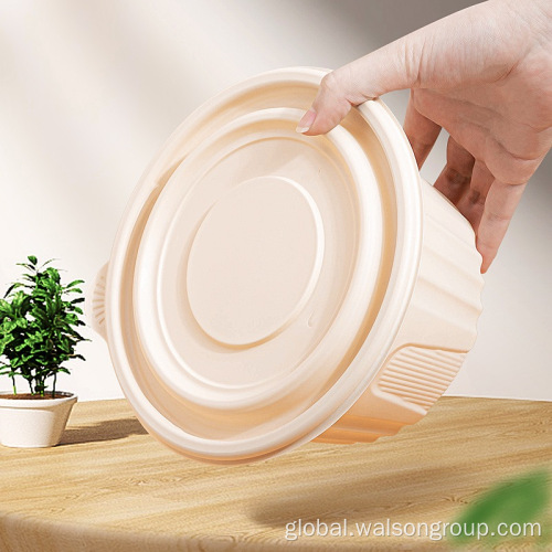 Biodegradable Round Tableware Eco-friendly Disposable Biodegradable corn starch Bowl Manufactory